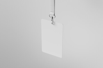 Realistic ID Card Mockup with blank photo