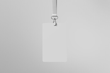 Realistic ID Card Mockup with blank photo