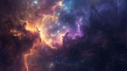 Obraz premium Spacewalk Adventure: Astronaut in the Vast Cosmos