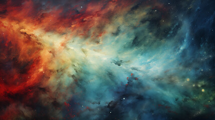 space watercolor background 