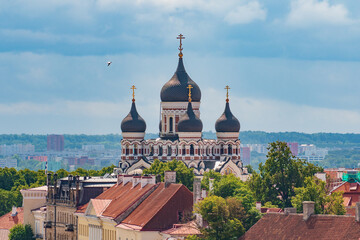 Alexander Nevsky Cathedral, an Eastern Orthodox cathedral in Tallinn, Estonia