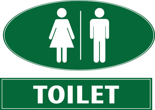 recommend clip art: Toilet direction green color sign vector.eps