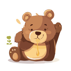 Obraz premium cute teddy bear vector