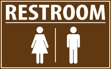 toilet, restroom direction sign vector.eps