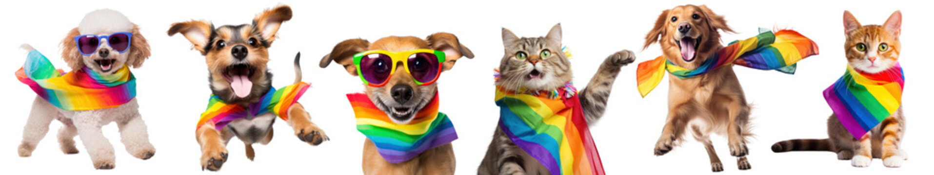 LGBTQ+ pride month png on transparent background
