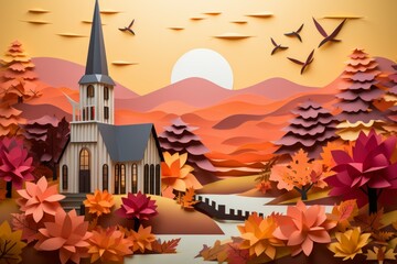 Country churches - Generative AI