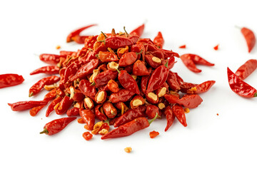 Fototapeta premium Chilies, isolated on white background