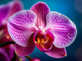 Plakat purple orchid flower bloom