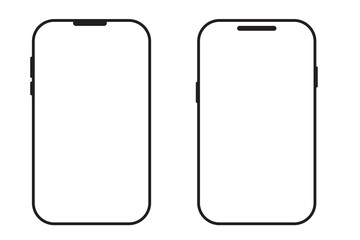 Editable vector blank smartphone screen icon. Part of a big icon set family. Perfect for web and app interfaces, presentations, infographics, etc