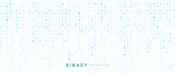 light colored falling vertical binary number, futuristic science fiction vector illustration, good for background, science, tech