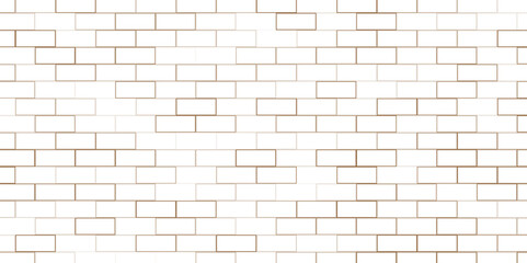 Fototapeta premium Seamless pattern of the abstract white and brown brick wall