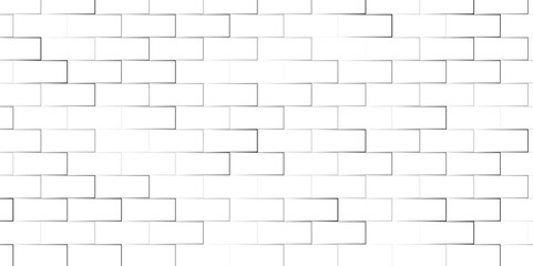 Fototapeta premium Uneven brick wall painted white. Soft lighting with good detail. Related image. Seamless pattern of the abstract white brick wall