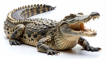 Obraz premium Crocodile on a white background