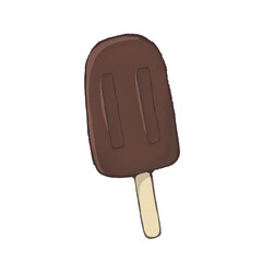 シンプルなチョコ味のアイス