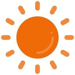 sun flat icon