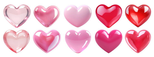 3D heart shape set