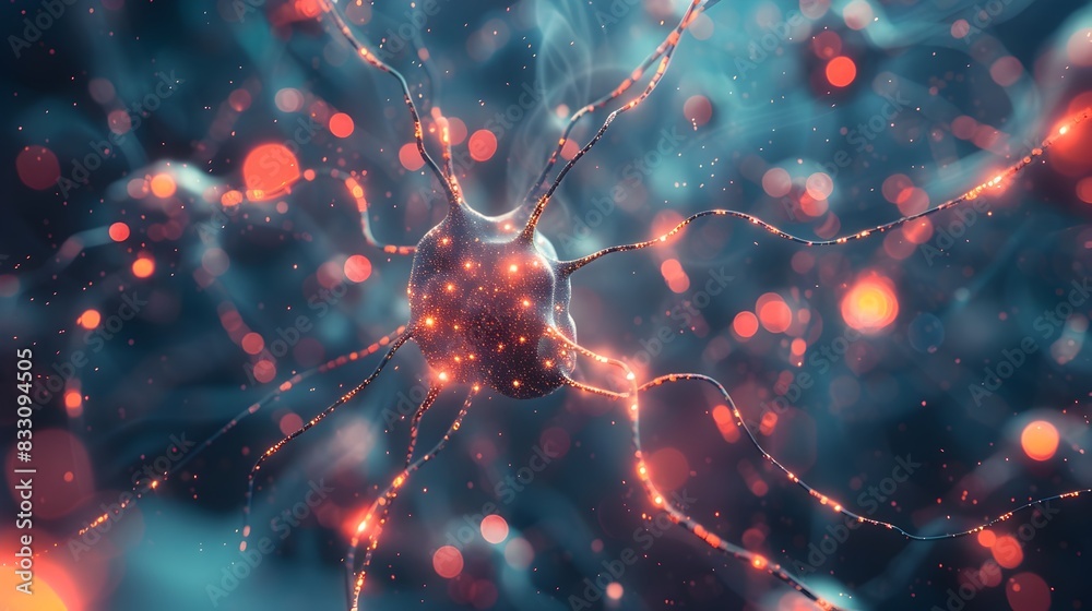 Poster dynamic neural network visualization of artificial intelligence technology