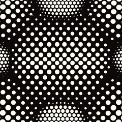 Bold black and white dot patterns ideal for modern interior design.