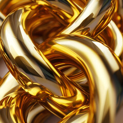Elegant gold twisted designs perfect for upscale brand displays.