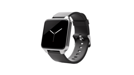 a black and silver watch