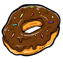 Donut icon element ilustration