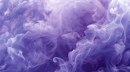 Obraz premium Ethereal periwinkle smoke waves shimmer with mystical allure,