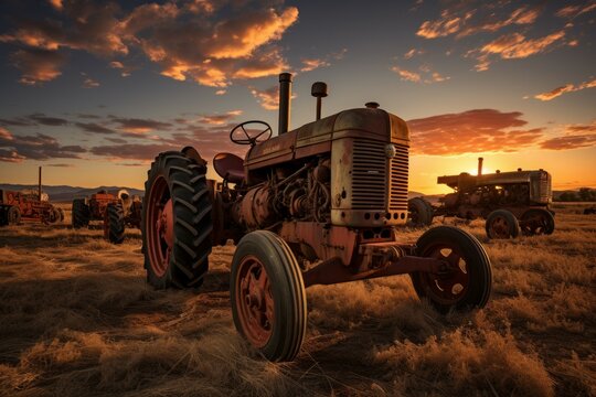 Vintage tractors - Generative AI