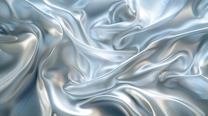 Obraz premium Platinum smoke swirls gracefully, embodying refinement in its elegant patterns,