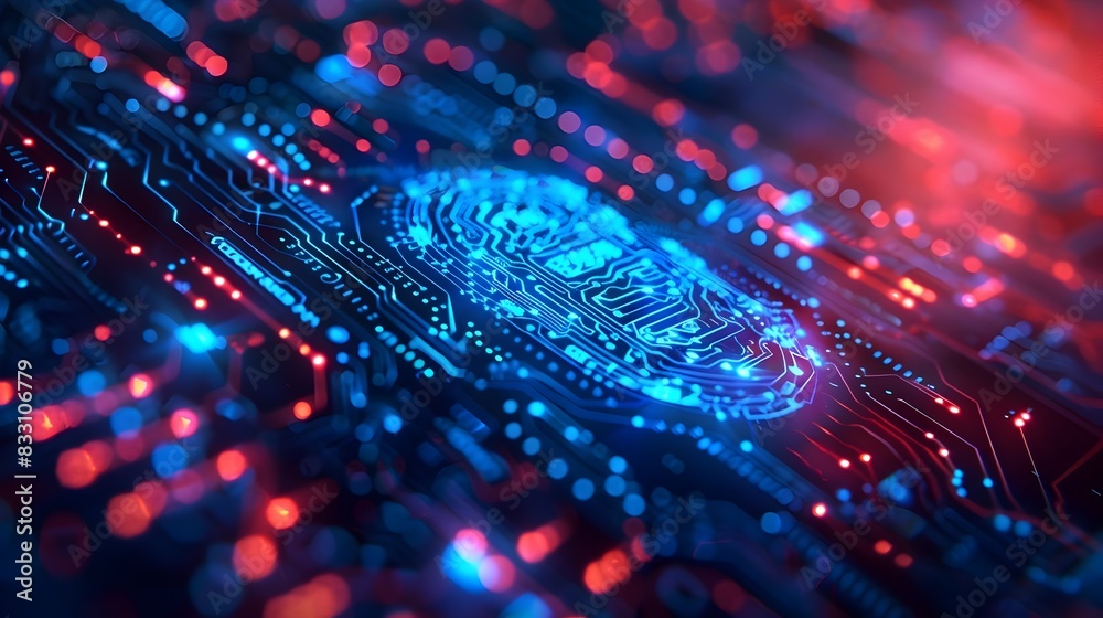 Poster sleek and innovative digital identity verification system with blockchain security technology concep