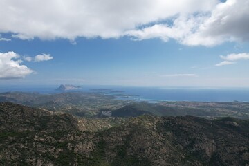 clouds over the mountains