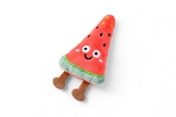 Stuffed watermelon on white background 