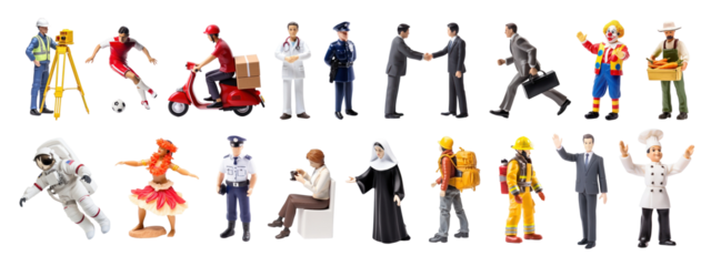 Miniature people set