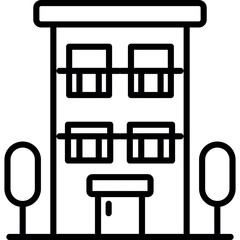 Fototapeta premium Apartment icon