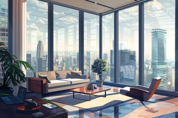 Modern City Living Room