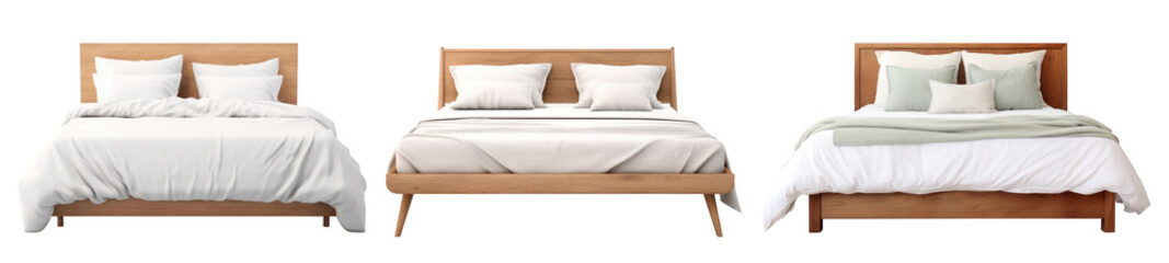 Cozy bed frame furniture set