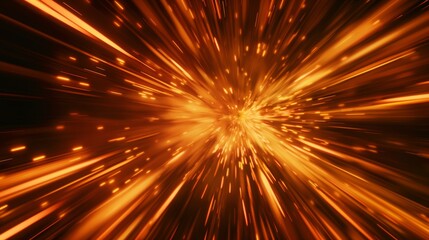 A promotional video's opening sequence with dynamic text animation that zooms and blurs to create a sense of excitement and urgency.