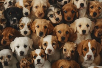 Adorable Puppies with Innocent Eyes