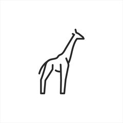 Giraffe icon. Simple giraffe icon for website design, mobile app development, and social media. Vector illustration