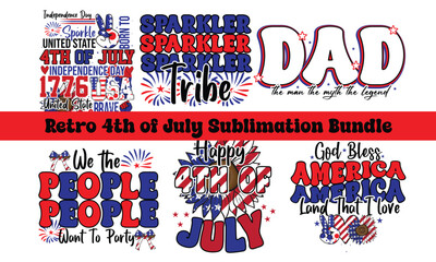 Retro 4th of July SVG Bundle