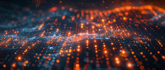 Fototapeta premium Icon and network infrastructure or data sharing on global dashboard and interface 