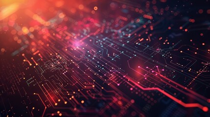 Fototapeta premium Technology concept industrial web header banner 