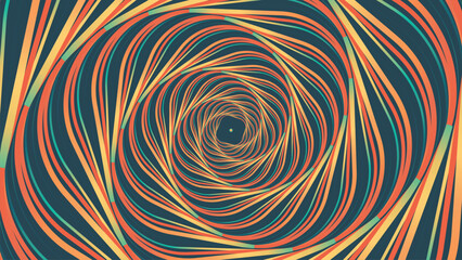Abstract vortex style round spinning creative big data minimalist background.