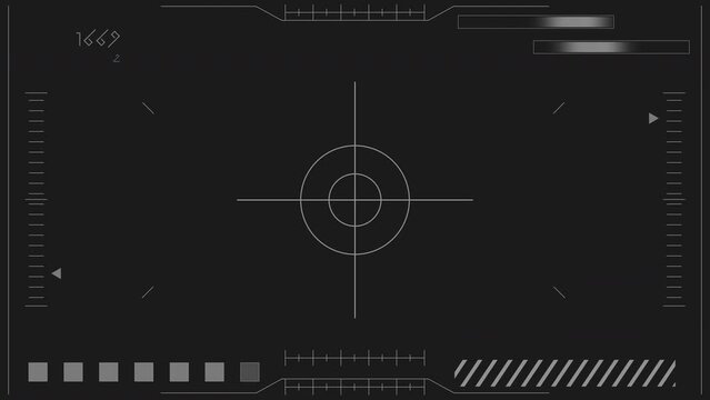 Sci-Fi, 4K, Digital, Frame, FPS, Status, Meter, Black background, Material, Animation, White