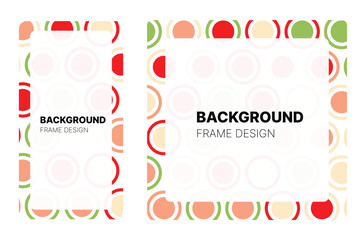 Social media frame with Watermelon theme Color for your graphic resource