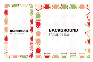 Social media frame with Watermelon theme Color for your graphic resource