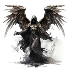 angel of death illustration. made with generative Ai
