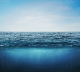 BLUE UNDER WATER SEA - IMAGE