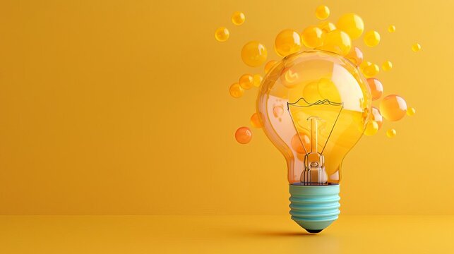 Inspiration A lightbulb or thought bubble with an idea, symbolizing moments of inspiration and creativity