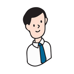 職業イラストアイコン　ビジネスマン