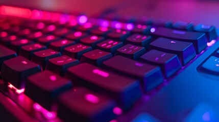 led multi shade light keyboard